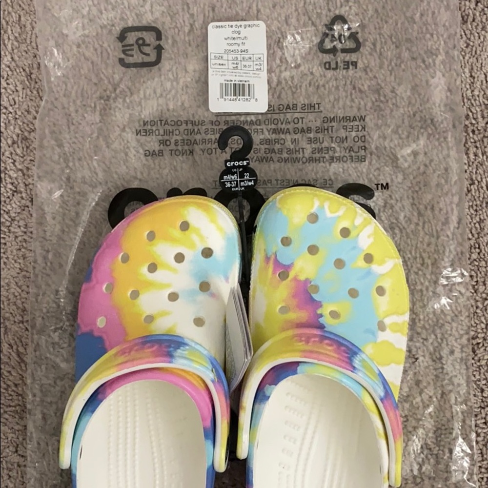 Tie Dye Crocs